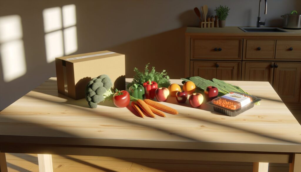 コープデリとパルシステムの食材比較イメージ