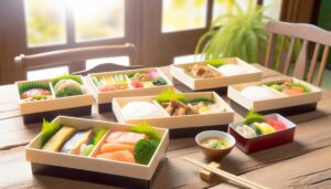 ゴールデンウィーク中の食卓に並ぶ冷凍宅配弁当と温かい家庭料理のアイキャッチ画像