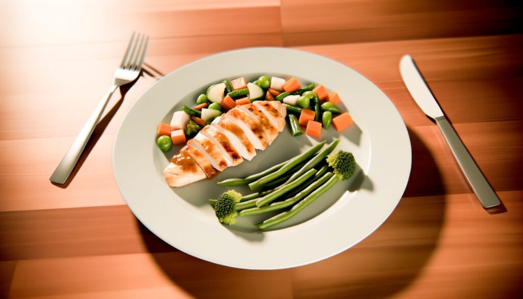 ライフミールの冷凍弁当 グリルチキンと彩り野菜のプレート