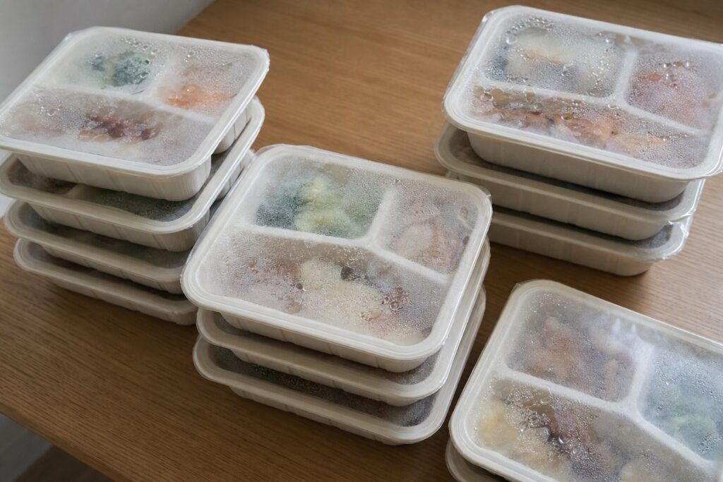 冷凍宅配弁当の正しい保存方法と解凍のコツ｜美味しく食べるには【2026年】の自然光撮影風アイキャッチ
