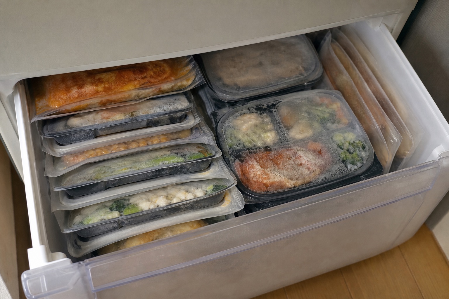冷凍庫が小さい家庭でも続けられる宅食5選｜ファミリー冷凍庫を圧迫しない選び方【2の自然光撮影風アイキャッチ
